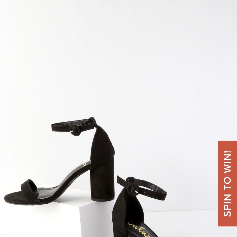 Lulus black Sandals - Picture 7 of 7